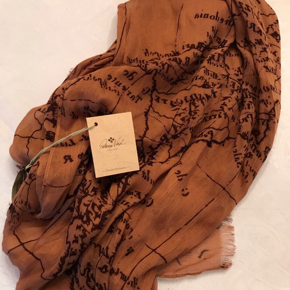Patricia Nash New with Tags Map Scarf